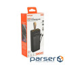 Power bank Linkage LKP-46+Solar 30000mAh, 22.5W, Кабелi Туре-С+Lighting, Black, Box