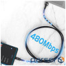 Дата кабель USB 2.0 AM to USB-C 0.5m 7A 100W black Essager (EXC7A-CGB01-P)