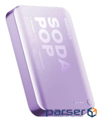 Портативний зарядний пристрій WRL 10000MAH PURPLE IP166U MOMAX
