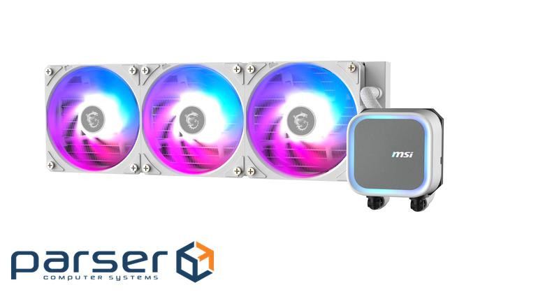 Система водяного охолодження MSI MAG CoreLiquid A13 360 WH, Intel: LGA1851/1700, AMD: AM5/AM4, 394x11
