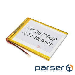 Літій-полімерний акумулятор 4*75*95mm (Li-ion 3.7В 4000мА&middot,год) (047595) ) (047595)