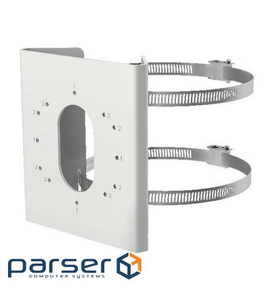 Кронштейн для встановлення на стовп Hikvision DS-1275ZJ-S-SUS white