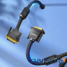 Кабель DVI-D 24M - 24M, 8.0 м, 2K 60Hz обплетення, з феритами Vention (EAEBK)