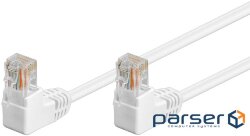 Патч-корд неекранований RJ45 UTP5e 0.5m,patch D=4.9mm AWG26 2x90 Gold,білий (75.09.6069-1) (75.09.6069-1)