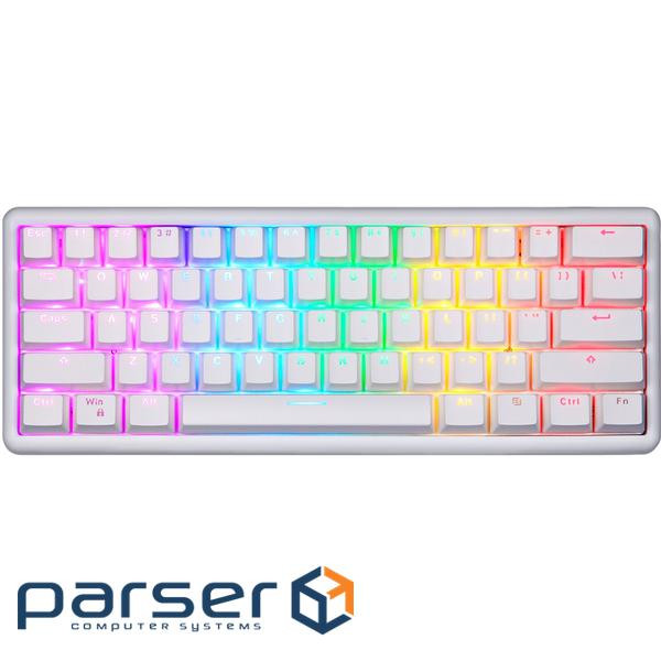 Клавиатура беспроводная Motospeed SK66 Gateron Red Hot Swap White (mtsk66wmr)