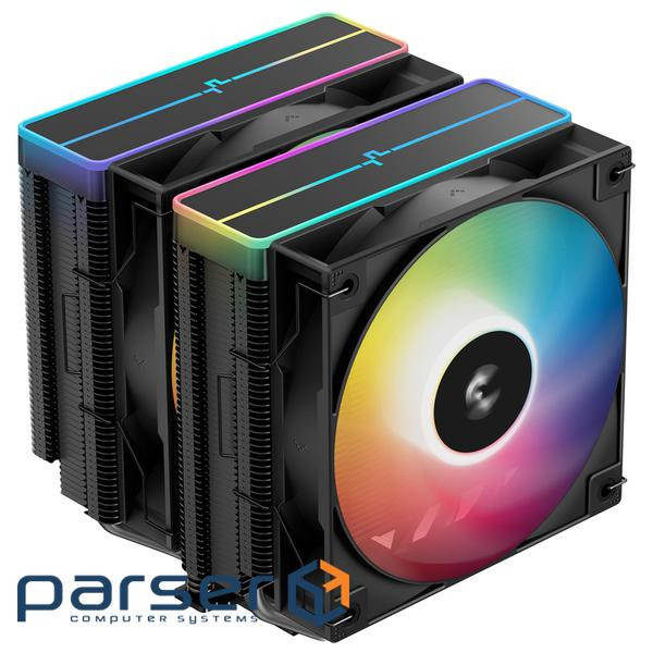 Кулер процессорный DeepCool AG620 BK ARGB V2 (R-AG620-BKAMMN-GJD), Intel: 1851/1700/1200/1150/1151/1