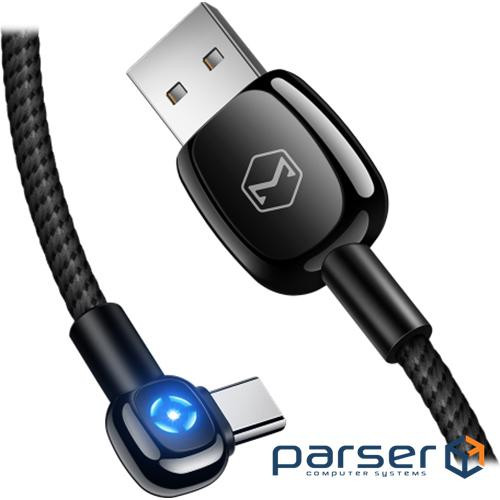 Кабель MCDODO Woodpecker Series 90 Auto Disconnect Type-C Black 1м (CA-5920)