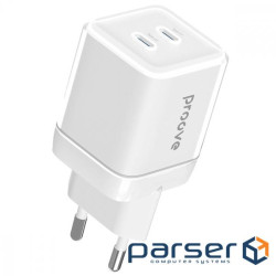 СЗУ Proove Pure GaN Max 67W (Type-C + Type-C) white (WCPU67022202)