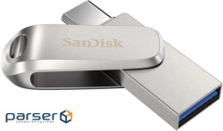 Флеш пам'ять SanDisk Ultra Dual Luxe 128GB Silver (SDDDC4-128G-GAM46)