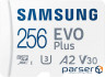 Карта пам'яті SAMSUNG microSDXC EVO Plus 256GB UHS-I U3 V30 A2 Class 10 + SD-adapter (MB-MC256KA/EU)