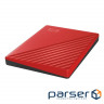 Портативний жорсткий диск WD My Passport 4TB USB3.2 Red (WDBPKJ0040BRD-WESN)