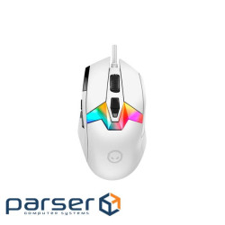 LORGAR MSP80, Professional wired gaming mouse, 9 programmable buttons, Pixart PAW3395 (LRG-MSP80-WH)