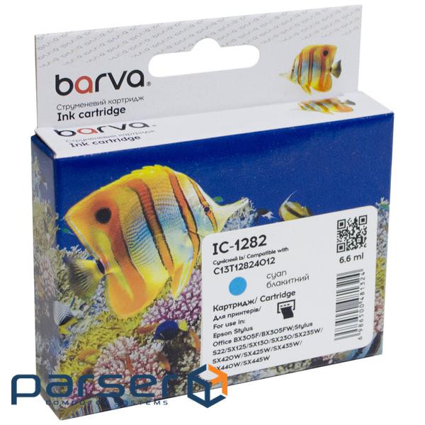 Картридж Barva Epson T1282 (C13T12824011/C13T12824012) 260с, cyan (IC-1282)