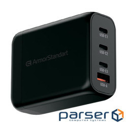 Зарядний пристрій Armorstandart ARP-131 Resolute Power USB-C 100W GaN Black (ARM70024)