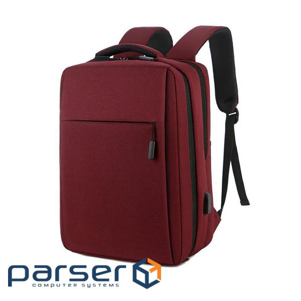 Рюкзак для ноутбука 16", Baogou-R, матеріал нейлон / полієстр / тканина оксфорд, вихід під