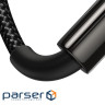 Кабель BASEUS Tungsten Gold Fast Charging Data Cable USB to Type-C 100W 1м Black (CAWJ000001)