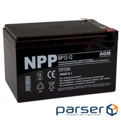 Акумуляторна батарея NPP POWER NP12-12 (12В, 12Ач) (NPP-NP12-12)