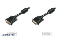 Кабель мультимедійний DVI to DVI 24+1pin, 5.0m Digitus (AK-320101-050-S)