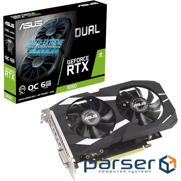 Відеокарта ASUS Dual GeForce RTX 3050 OC Edition 6GB GDDR6 (DUAL-RTX3050-O6G)