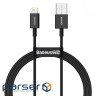 Кабель BASEUS Superior Series Fast Charging Data Cable USB to Lightning 1м Black (CALYS-A01)