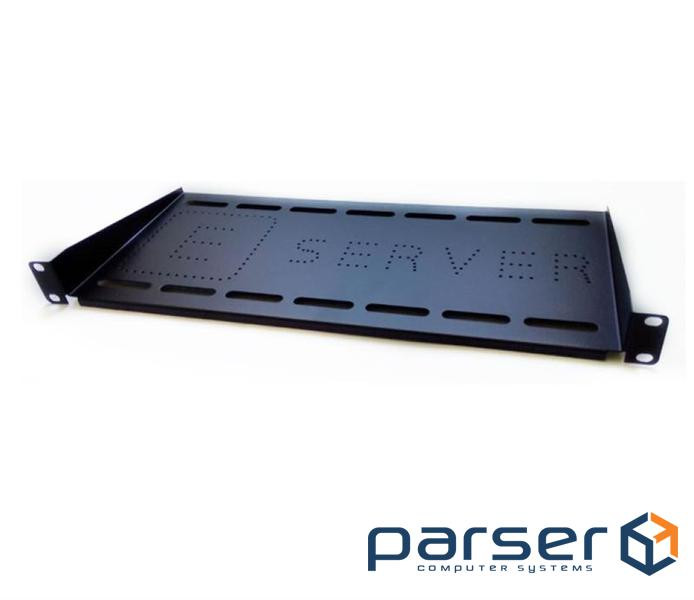 Полиця 19" Eserver 1U глиб. 250мм, консольна, чорний (PK-1U-250-B)