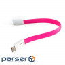 Date cable USB 2.0 AM to Type-C 0.18m pink Extradigital (KBU1788)