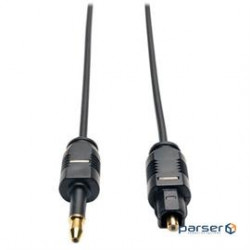 Ultra Thin Toslink to Mini Toslink Digital Optical SPDIF Audio Cable, 3M (10 ft.) (A104-03M)