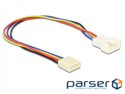 FanPower 4p M/F power extension cable, 0.2m AWG22 PWM, multi-colored (62.09.8341-1)