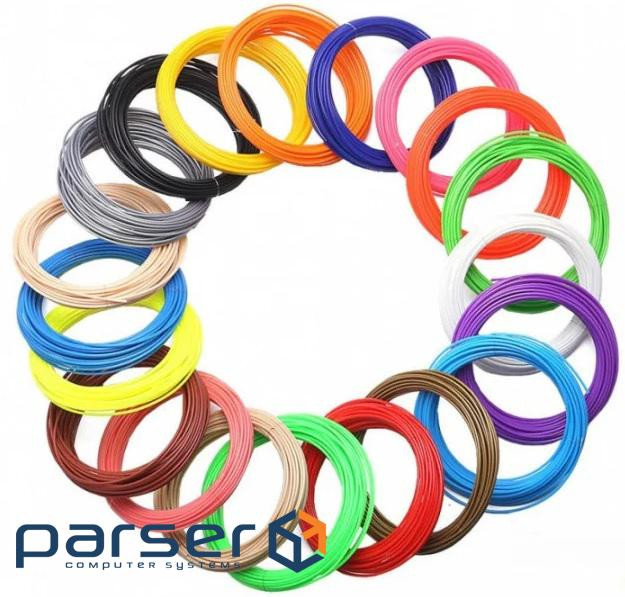 Пластик для 3D ручки, в упаковці 20шт по 10м (ціна за упаковуку) (ZDL-PLRZ) ) (ZDL-PLRZ)