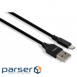 Date cable USB 2.0 AM to Micro 5P nylon 1m black Vinga (VCPDCMBN21BK)