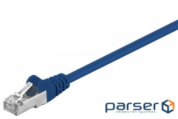 Патч-корд фольгований RJ45 FTP5e 20.0m,patch AWG26 D=5.5mm Gold Protect,синій (75.05.0863-5) (75.05.0863-5)
