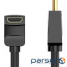 Кабель HDMI M - M, 1.5 м, V2.0, 4K 60Гц, кут 90, PVC, чорний Vention (AARBG)