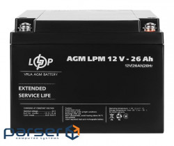Акумулятор AGM LPM 12V - 26 Ah під болт М 5 (22883)
