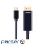 Кабель мультимедійний miniDisplayPort M to HDMI M 1.5m MD101 4K black UGREEN (20848)