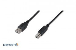 Printer cable USB 2.0 AM/BM 1.8m Digitus (AK-300102-018-S)
