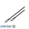 Кабель Cablexpert CCBP-USB4-CMCM240-0.3M, преміум якість, USB4, C-тато/C-тато, 0,3 м.