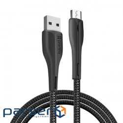 Date cable USB 2.0 AM to Micro 5P 1.0m led black ColorWay (CW-CBUM034-BK)