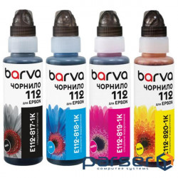Чорнило Barva Epson 112, 4x100 мл , OneKey, 1K (E112-1K-MP)