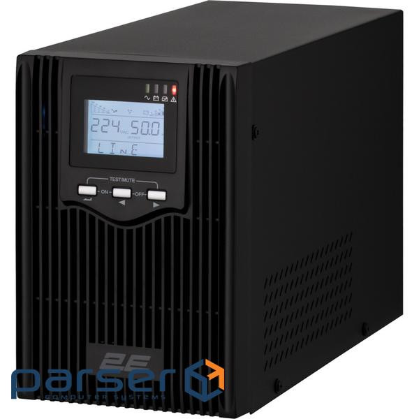 Лінійно-інтерактивний ДБЖ 2E PS1000L, 1000VA/800W, зовнішні АКБ 2*12В , 2xSchuko+1xC13 (2E-PS1000L)