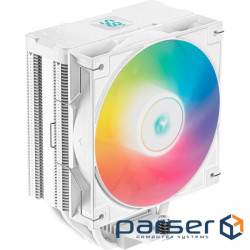 Cooler for percent. Deepcool AG400 DIGITAL WH ARGB, white IntelLGA1700/1200/1151/1150/1155/AM5/AM4,