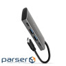 Концентратор AXAGON USB-C to 2xUSB-A + 2xUSB-C 10Gbps 0.13m gray (HMC-4G2)