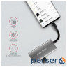 Концентратор AXAGON USB-C to 2xUSB-A + 2xUSB-C 10Gbps 0.13m gray (HMC-4G2)