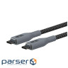 Дата кабель USB-C to USB-C 1.0m Magnetic 60W Black Armorstandart (ARM75513)