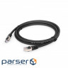 Патч-корд 1м Cablexpert SFTP, Чёрный, 1 м, 6 cat. (PP6A-LSZHCU-BK-1M)