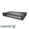 Комутатор Ethernet ONV-H1024 у металевому корпусі, 24*100Мб портів, 270х181х44.5 мм 