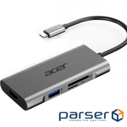 Порт-реплікатор Acer 7in1 Type C dongle 1 x HDMI, 3 x USB3.2, 1 x SD/TF, 1 x PD (HP.DSCAB.008)