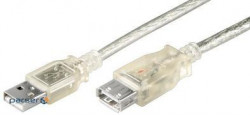 Кабель пристроїв-подовжувач Goobay USB2.0 A M/F 1.8m, AWG24+28 2xShielded D=4.0mm Cu (75.06.8975-1)