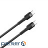 Дата кабель USB-C to USB-C 1.0m 3.0A black ColorWay (CW-CBPDCC047-BK)