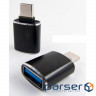 Перехідник OTG USB - Type-C grey Dengos (ADP-018)