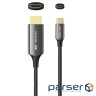 Кабель VENTION Embrace the Brilliance 8K USB-C - HDMI v2.1 1.8м Black (CRCBAC)